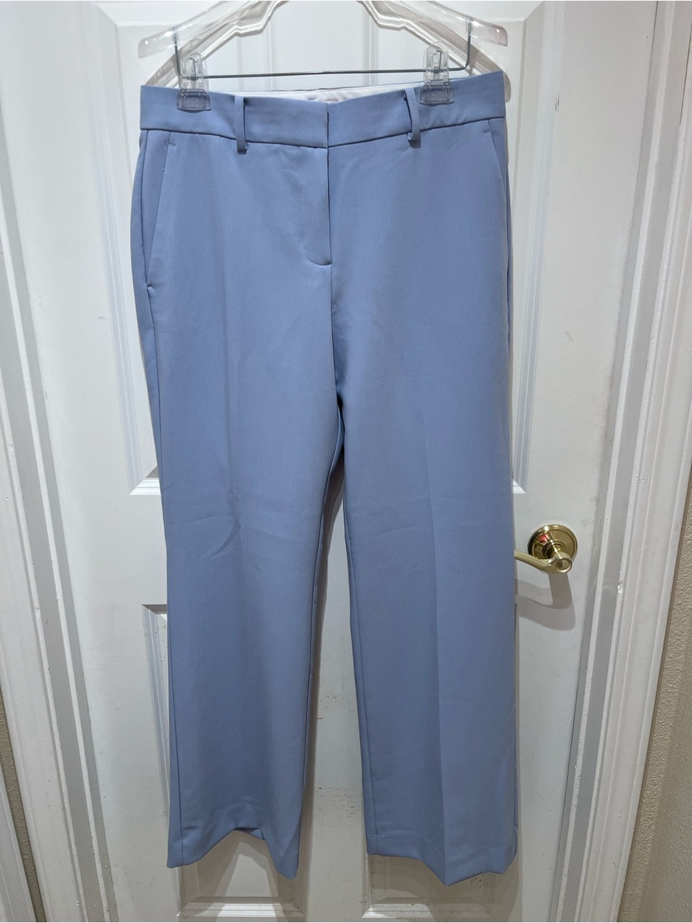 NWT Ann Taylor The Jayne Trouser in Blue Hydrangea Size 8 Curvy - Picture 4 of 12